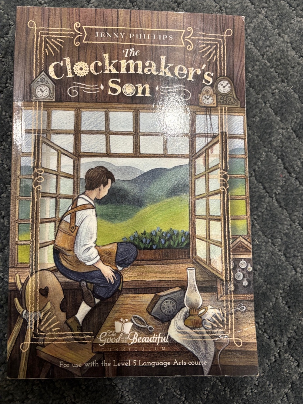 The Clockmaker's Son Wall book  Brown & Cream